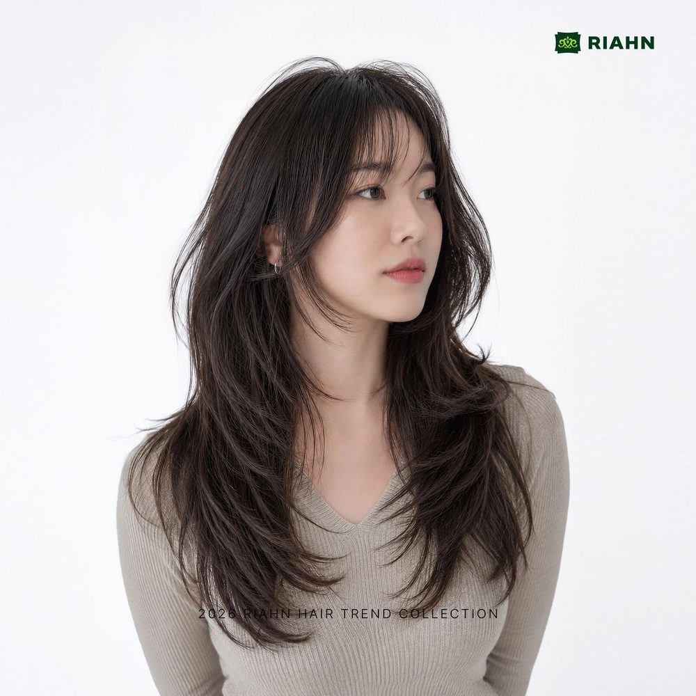 리안헤어 김포시청점 사우동 미용실 긴머리 레이어드 스타일